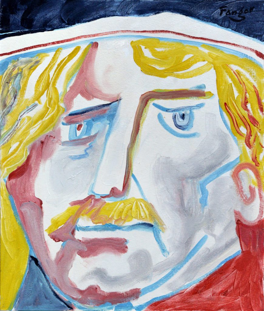 Wojciech Fangor: _Leszek Biały_ z cyklu _Poczet Królów Polskich_, 1990