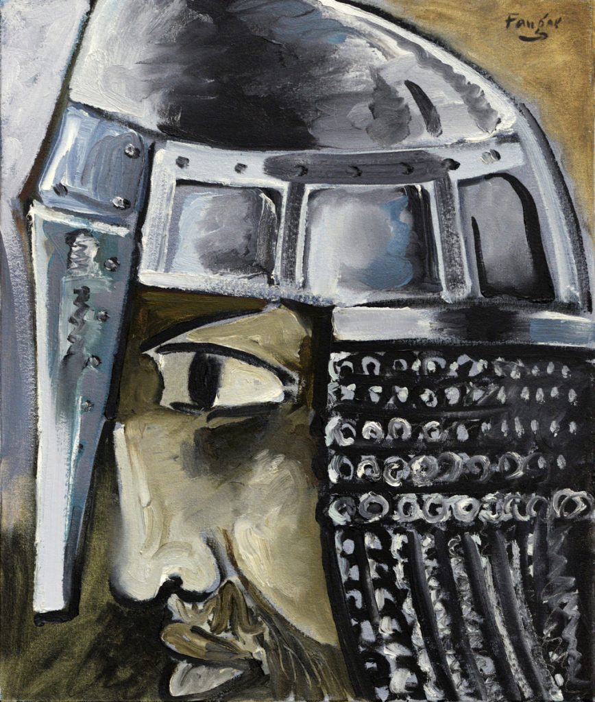 Wojciech Fangor: _Konrad Mazowiecki_ z cyklu _Poczet Królów Polskich_, 1990