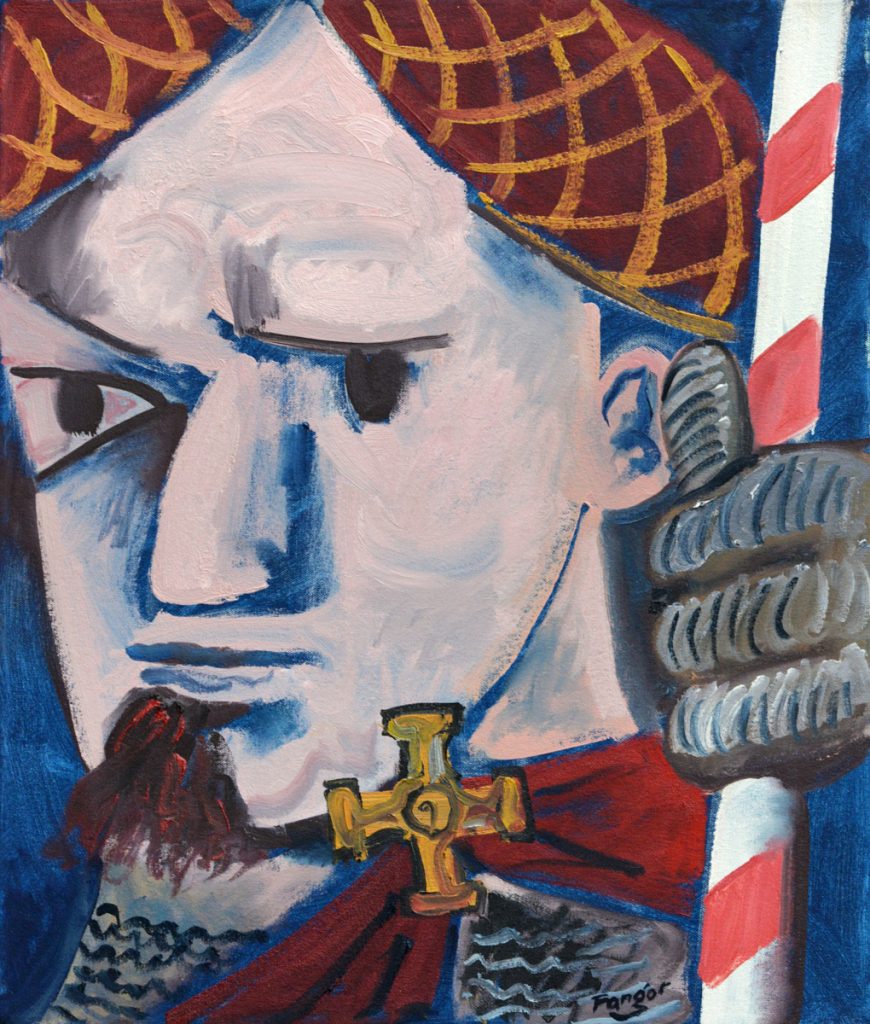 Wojciech Fangor: _Władysław Warneńczyk_ z cyklu _Poczet Królów Polskich_, 1990