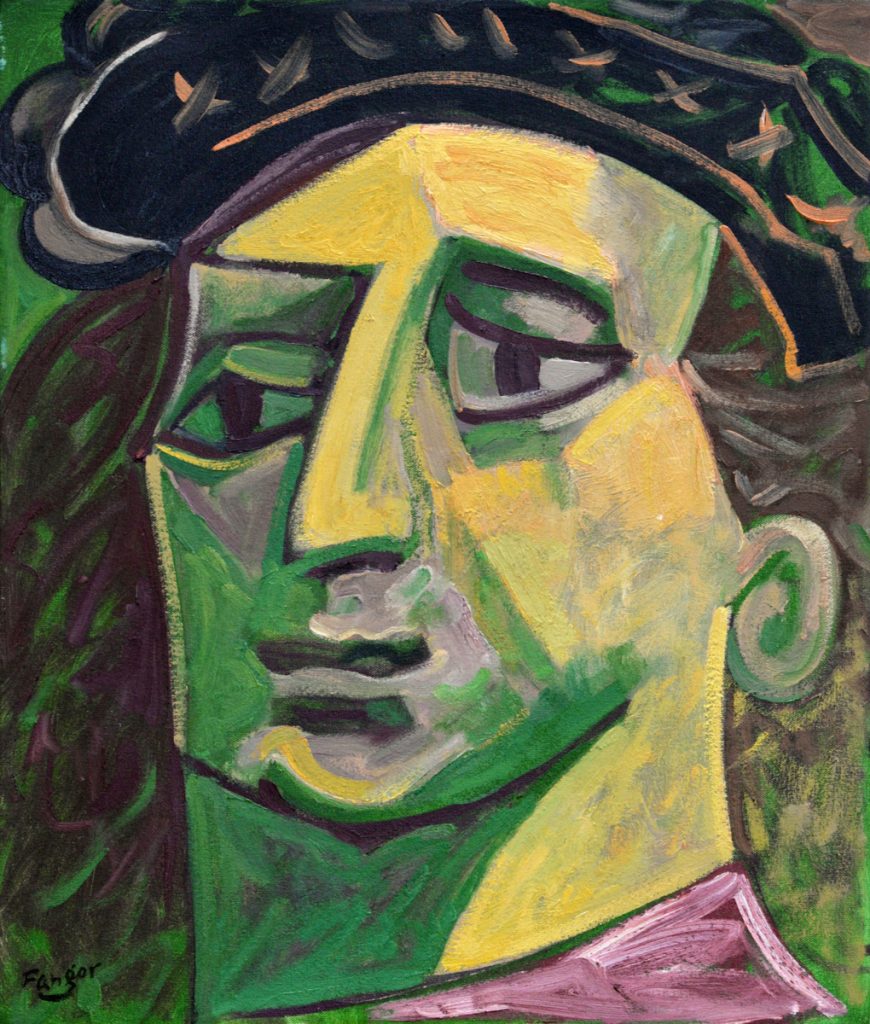 Wojciech Fangor: _Jan Olbracht_ z cyklu _Poczet Królów Polskich_, 1990