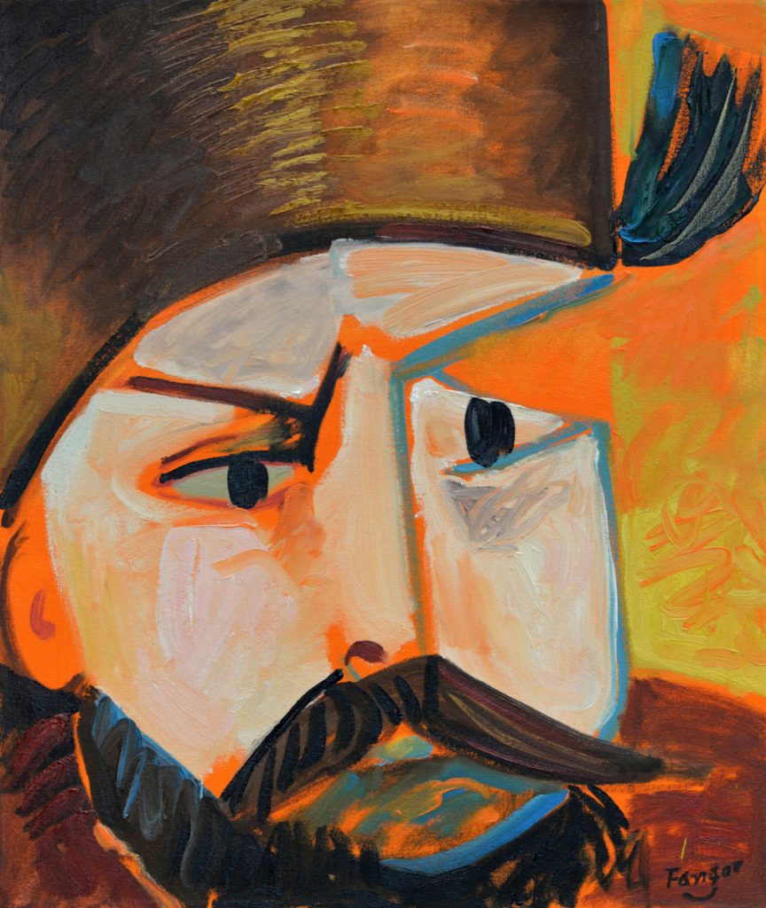 Wojciech Fangor: _Stefan Batory_ z cyklu _Poczet Królów Polskich_, 1990