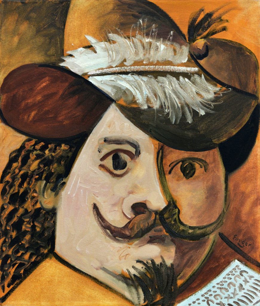 Wojciech Fangor: _Władysław IV_ z cyklu _Poczet Królów Polskich_, 1990