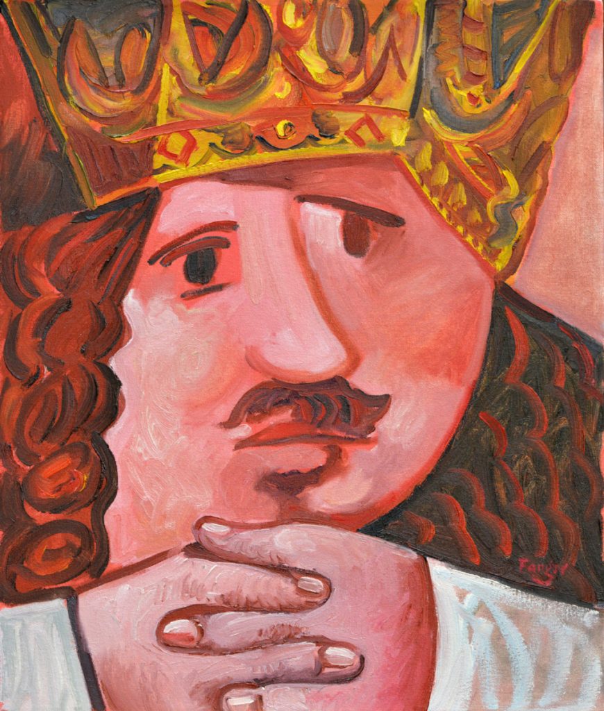 Wojciech Fangor: _Michał Korybut Wiśniowiecki_ z cyklu _Poczet Królów Polskich_, 1990