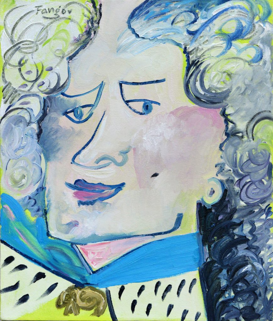 Wojciech Fangor: _August II Mocny_ z cyklu _Poczet Królów Polskich_, 1990