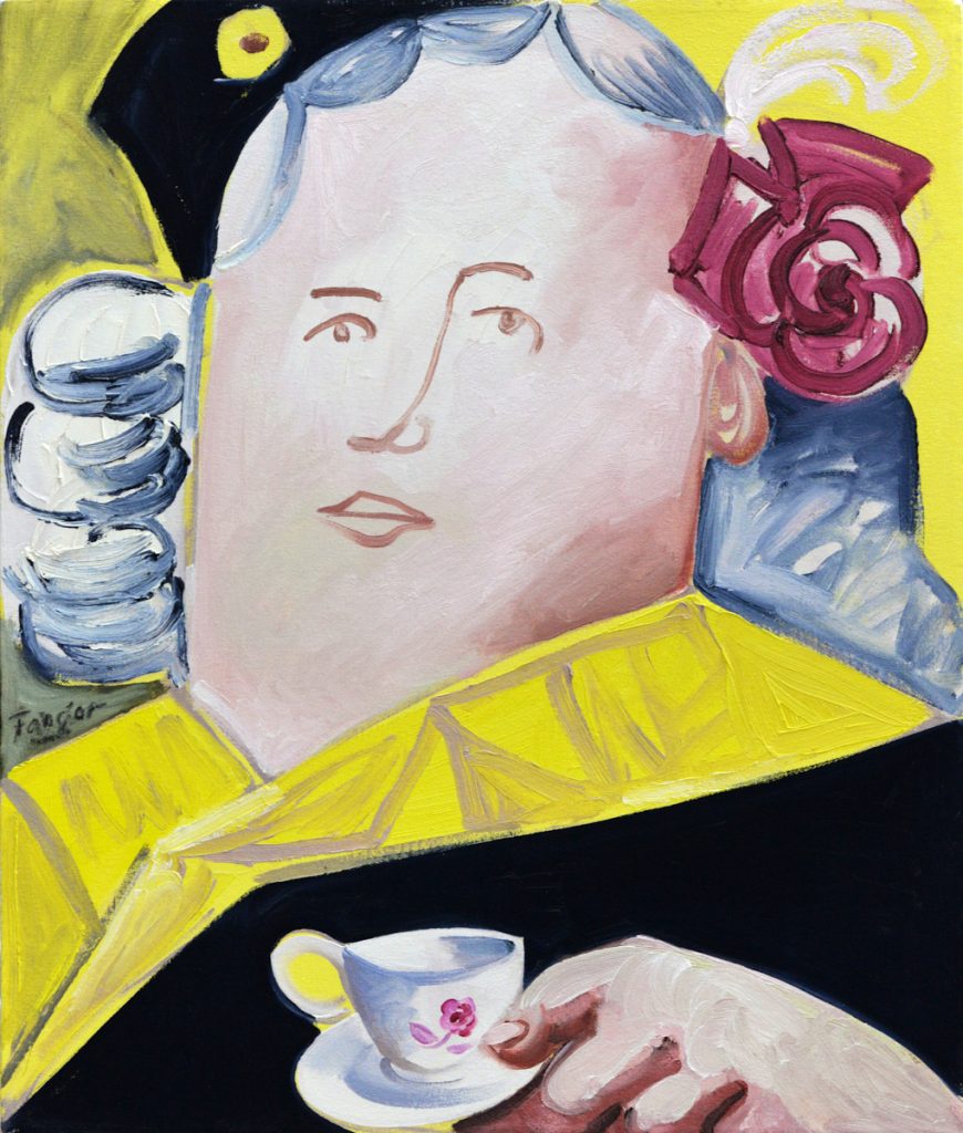Wojciech Fangor: _August III_ z cyklu _Poczet Królów Polskich_, 1990