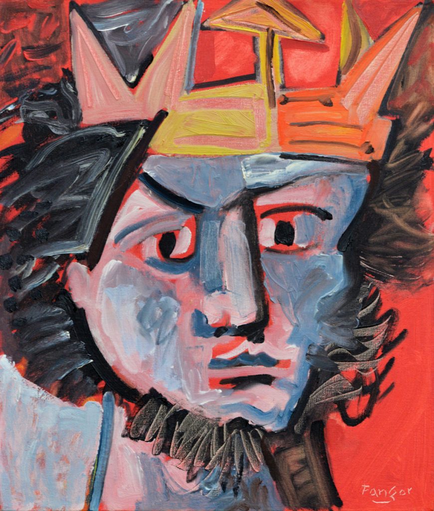 Wojciech Fangor: _Bolesław Śmiały_ z cyklu _Poczet Królów Polskich_, 1990