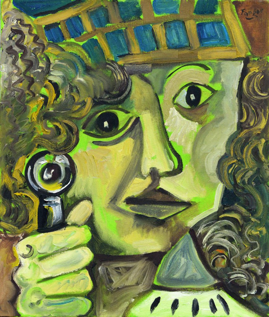 Wojciech Fangor: _Bolesław Kędzierzawy_ z cyklu _Poczet Królów Polskich_, 1990