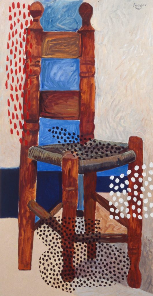 Wojciech Fangor: _Krzesło nad morzem_, 1993