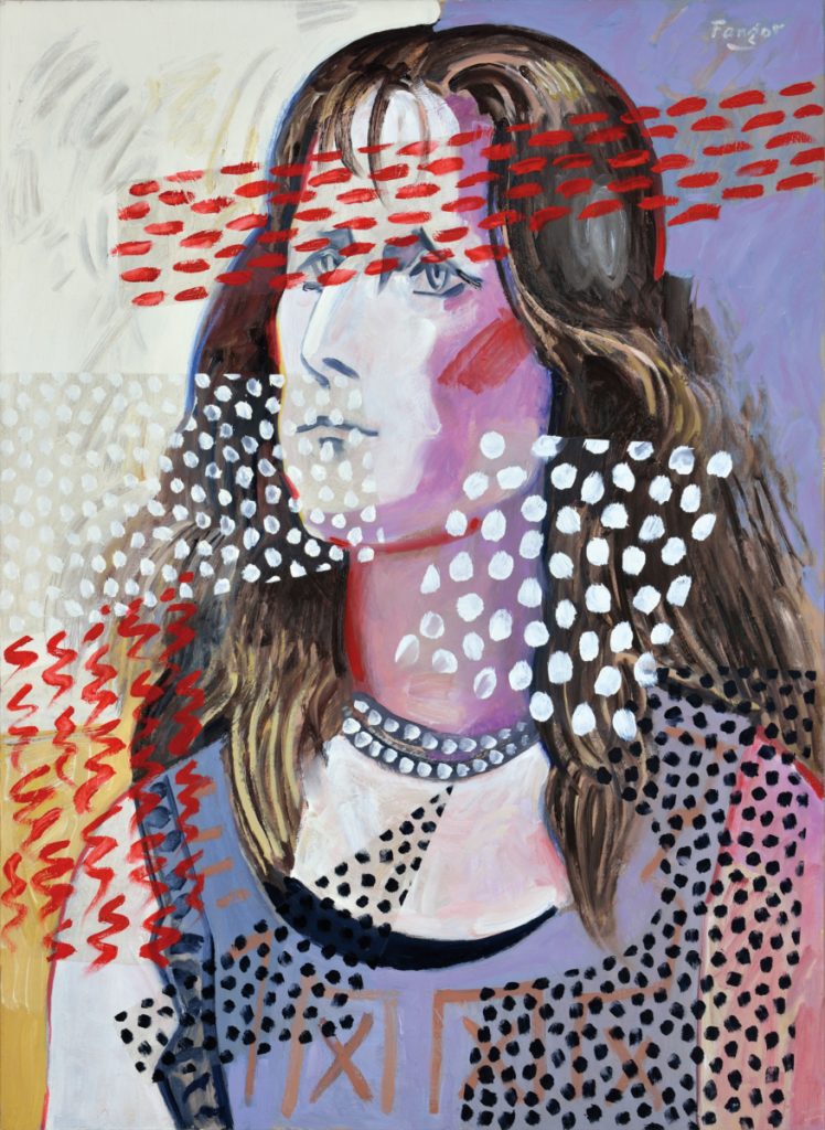Wojciech Fangor: _Kobieta z perłami_, 1993