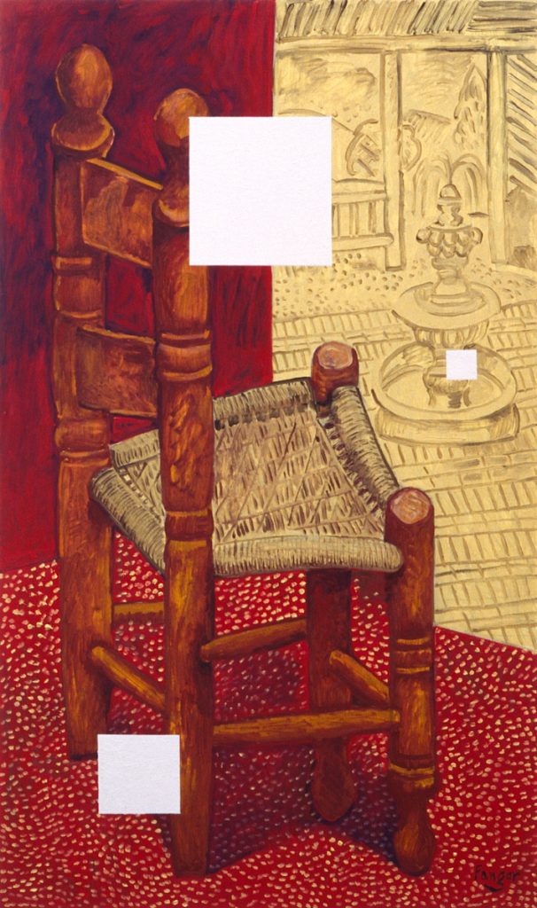 Wojciech Fangor: _Krzesło z fontanną_, 1994