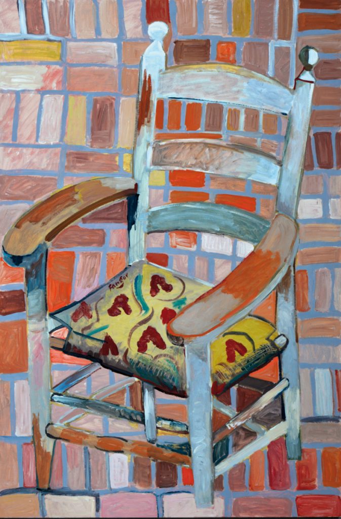 Wojciech Fangor: _Krzesło na cegłach_, 1994