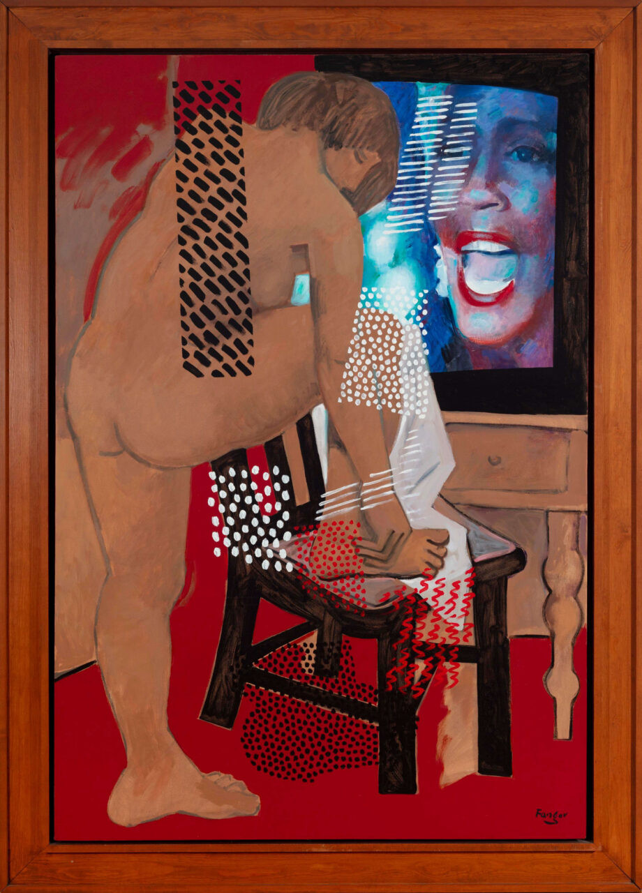 Wojciech Fangor: _Akt i TV_, 1995