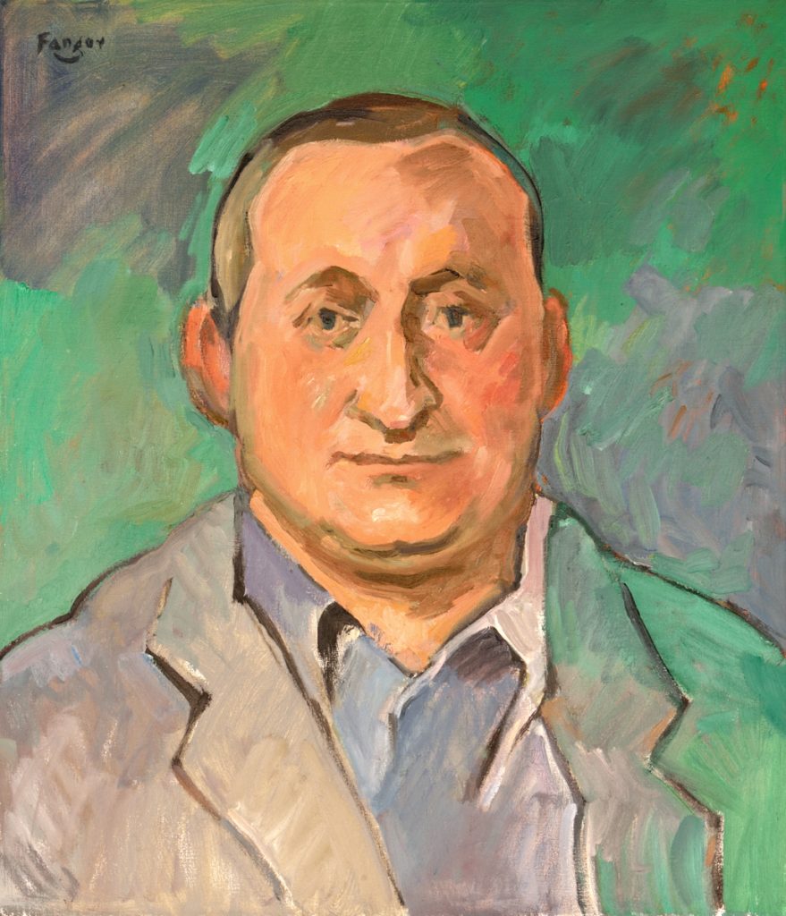 Wojciech Fangor: _Portret Andrzeja Wróblewskiego_, 2001