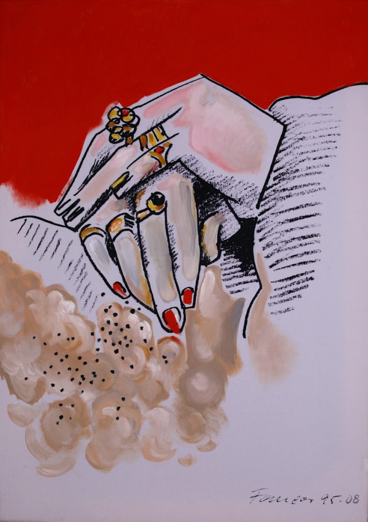 Wojciech Fangor: _Dłonie_, 1995–2008