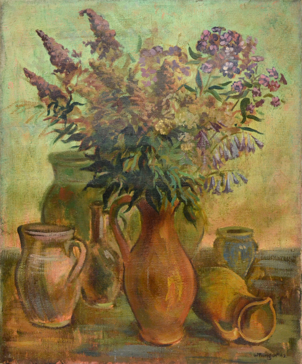 Wojciech Fangor: Wazon z kwiatami, 1942