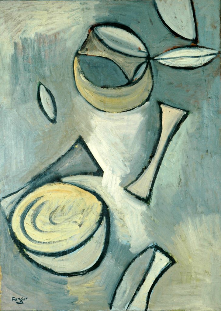 Wojciech Fangor: _Soczewki_, 1955