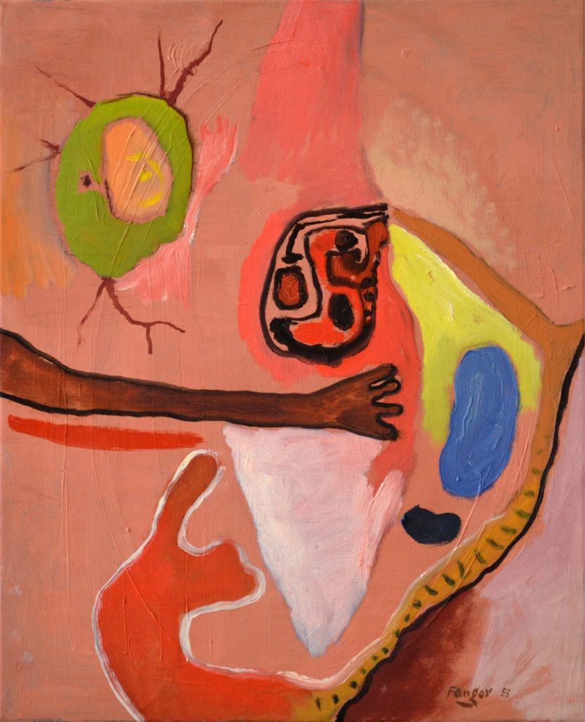 Wojciech Fangor: _Ręka_, 1955