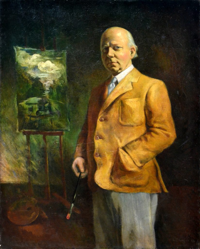 Wojciech Fangor: _Portret Tadeusza Pruszkowskiego_, 1942