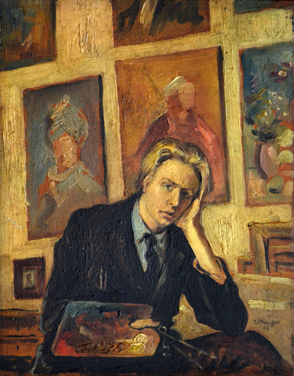 Wojciech Fangor: Autoportret, 1942