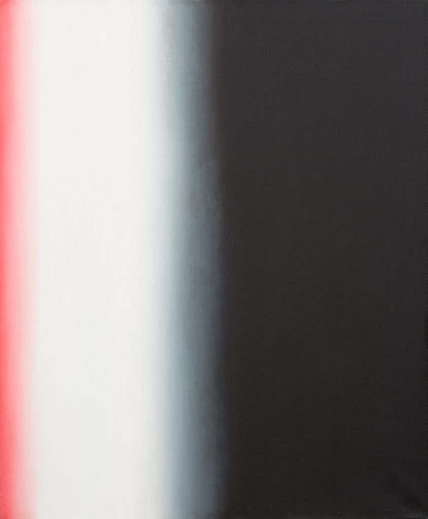 Wojciech Fangor: _Black and Pink_, 1960