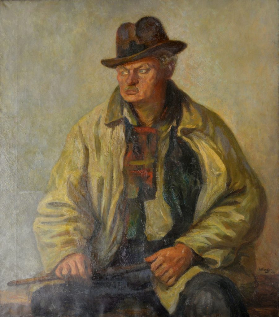 Wojciech Fangor: _Portret Felicjana Szczęsnego Kowarskiego_, 1944