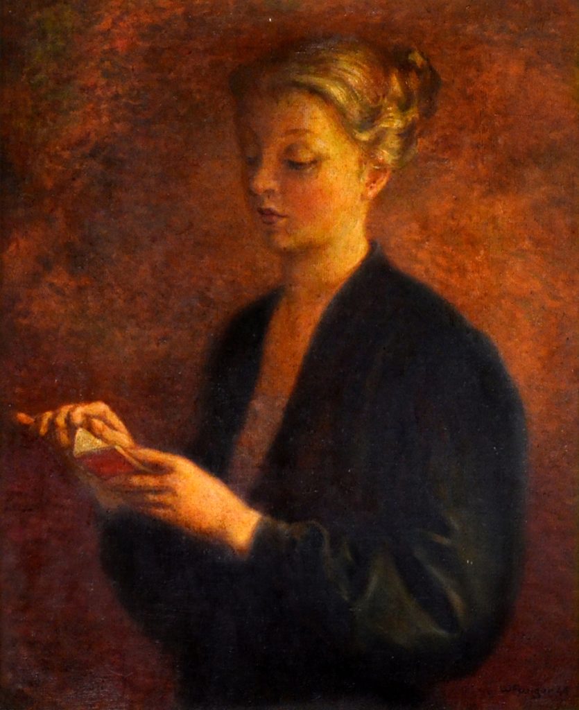 Wojciech Fangor: _Portret Krysi_, 1944