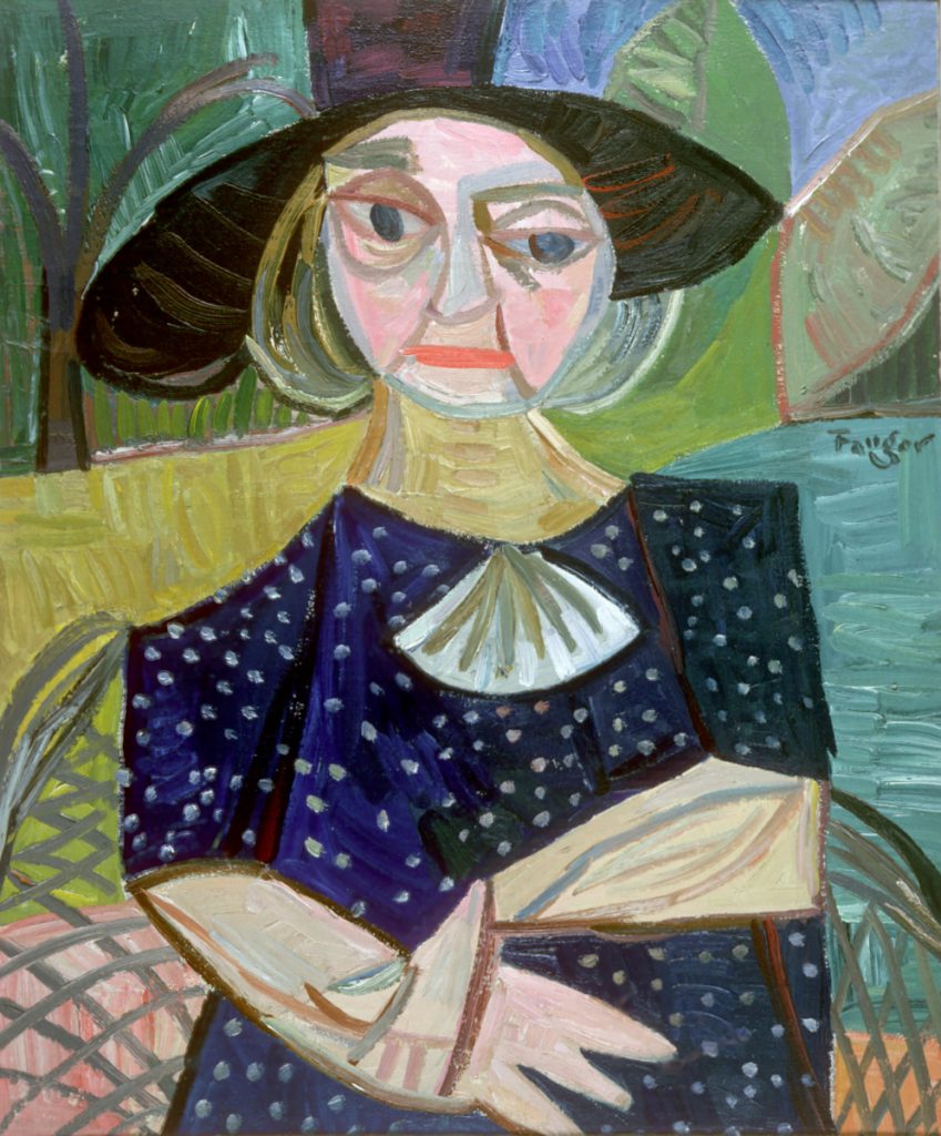 Wojciech Fangor: _Kobieta w czarnym kapeluszu_, 1948