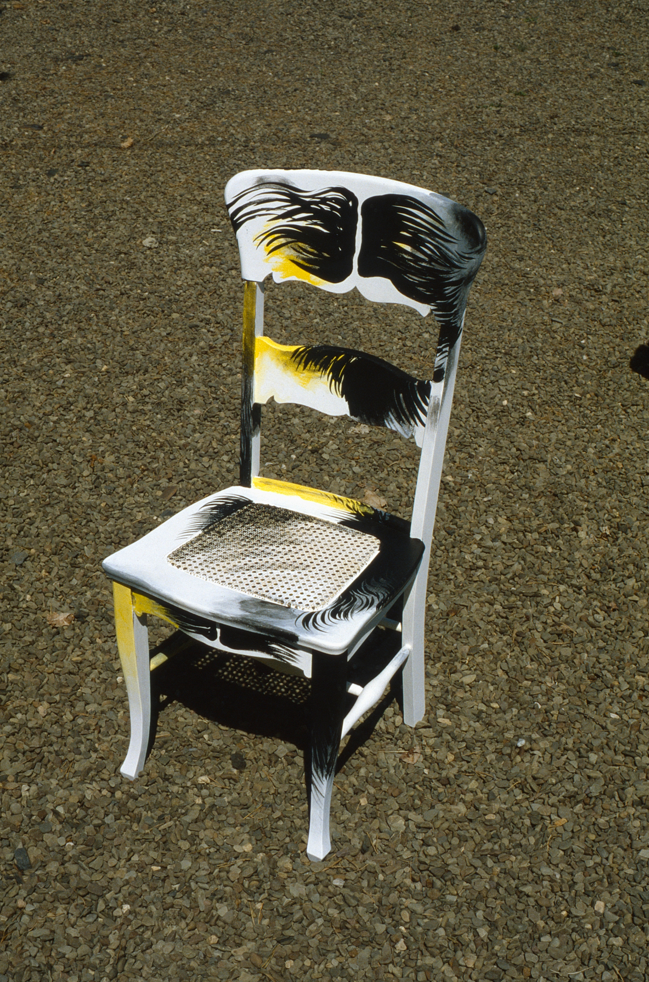 Wojciech Fangor: [Painted rattan chair], c. 1987