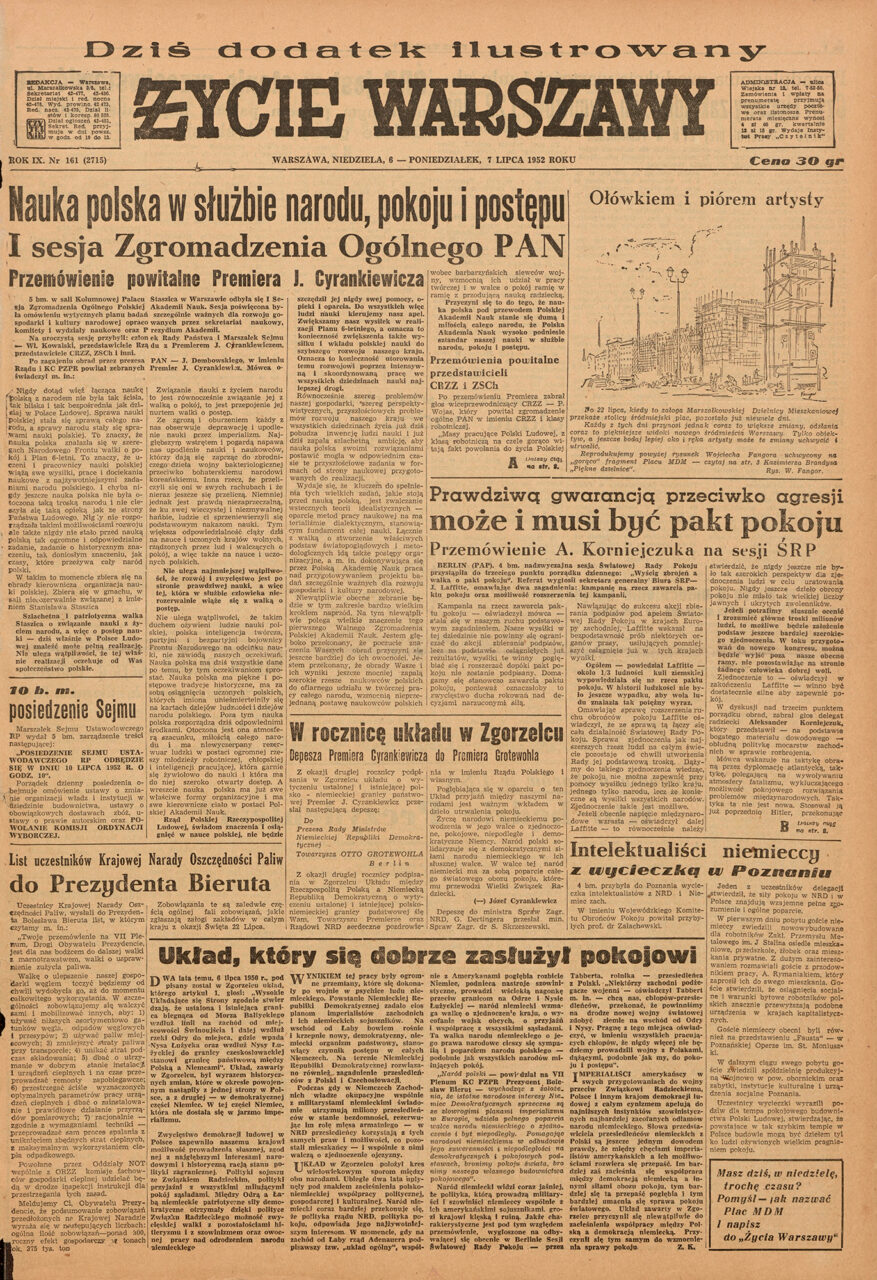 Wojciech Fangor: _Ołówkiem i piórem artysty_, 1952