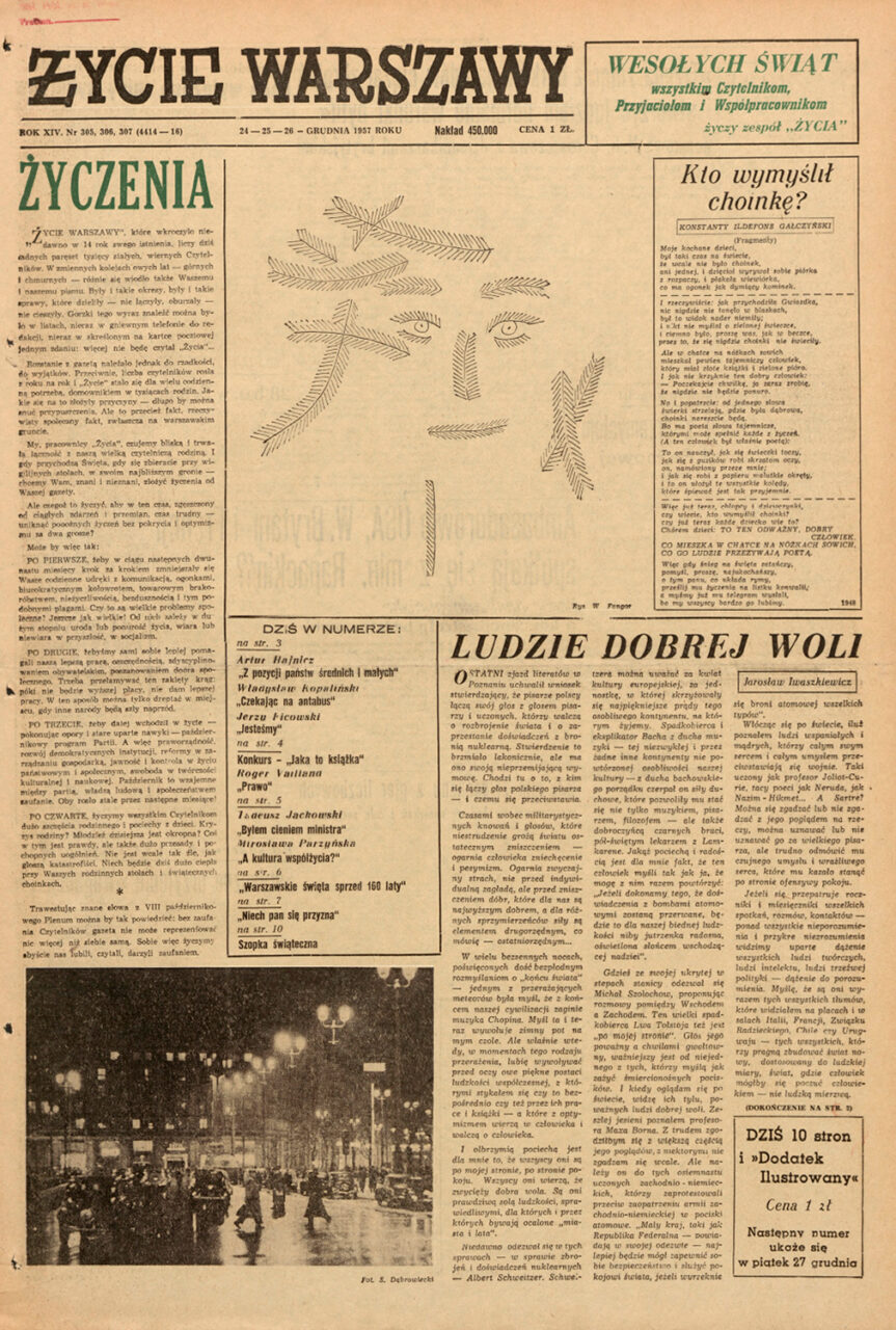 Wojciech Fangor: Kto wymyślił choinkę?, 1957