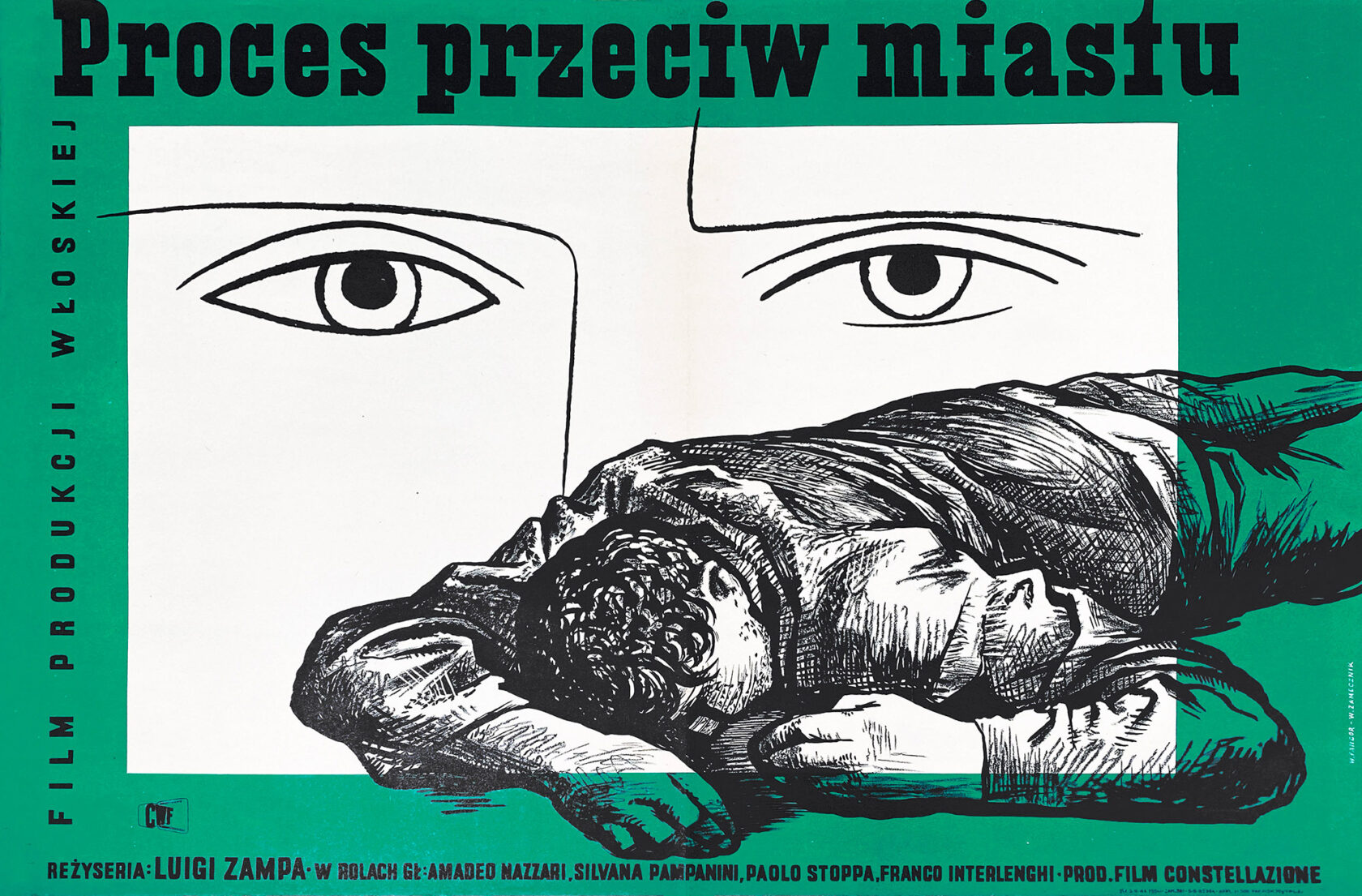 Wojciech Fangor: _Proces przeciw miastu_, 1954