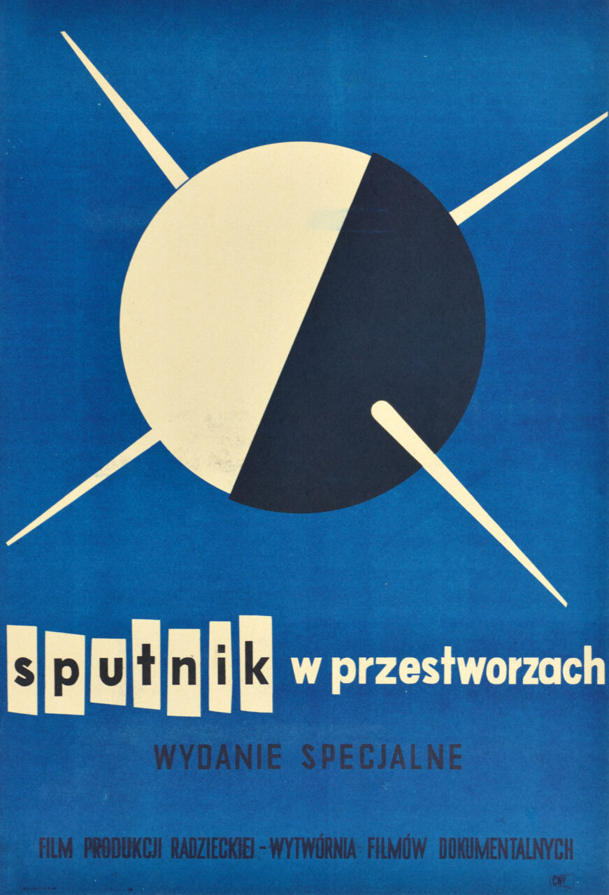 Wojciech Fangor: _Sputnik w przestworzach_, 1957
