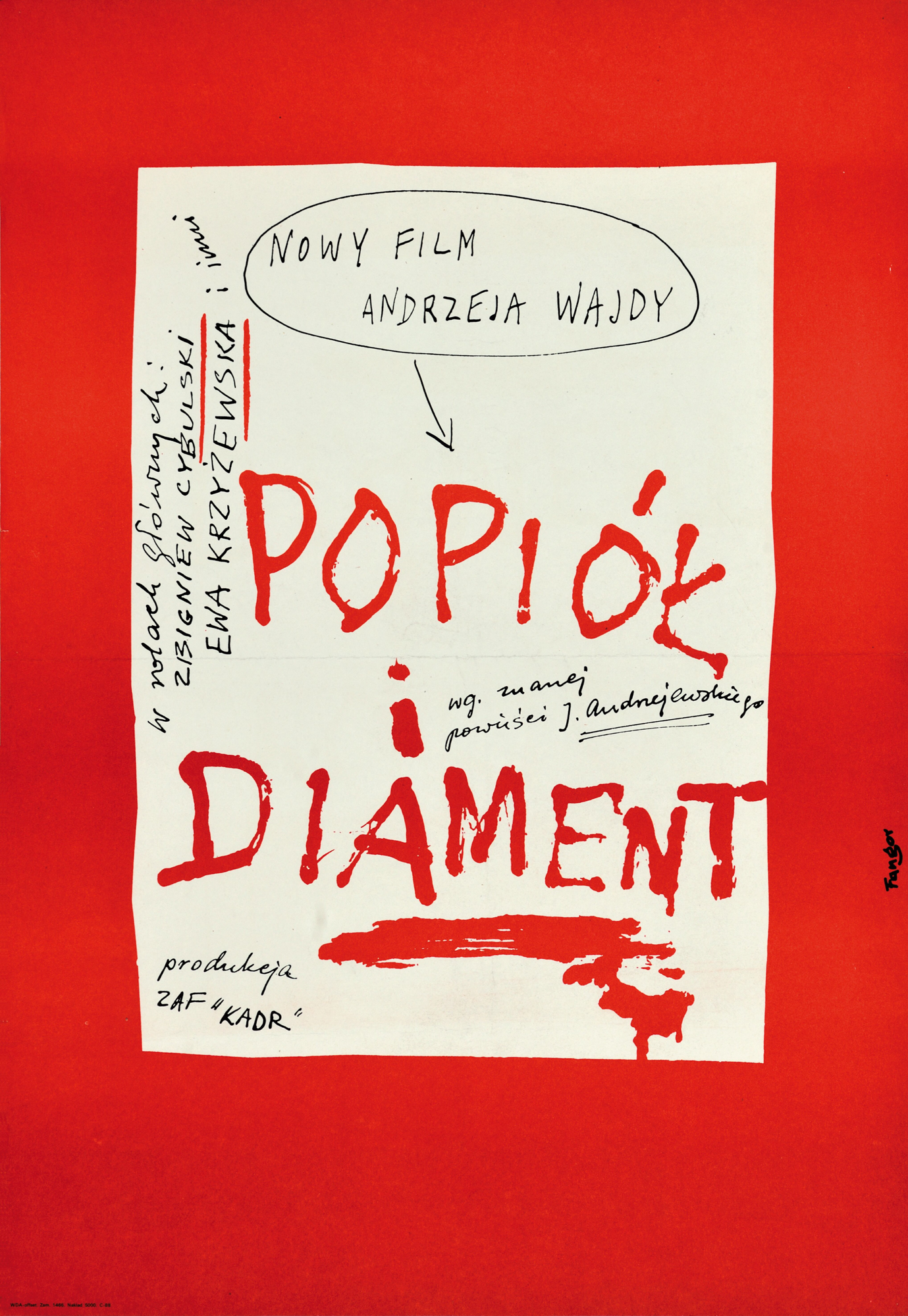 Wojciech Fangor: Popiół i diament, 1958