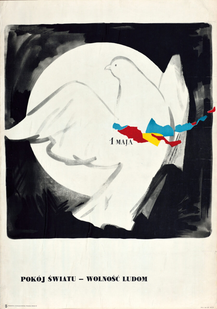 Wojciech Fangor: _1 Maja. Pokój światu – wolność ludom_, 1959