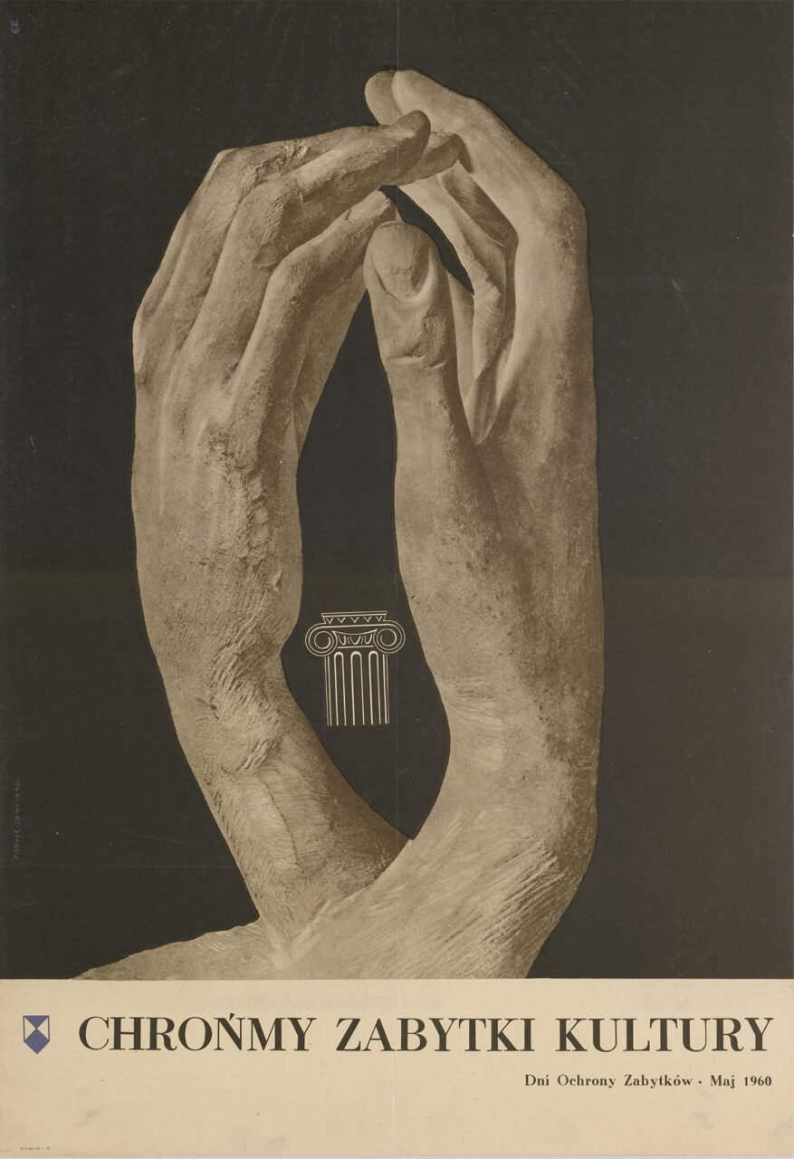 Wojciech Fangor: _Chrońmy zabytki kultury_, 1960