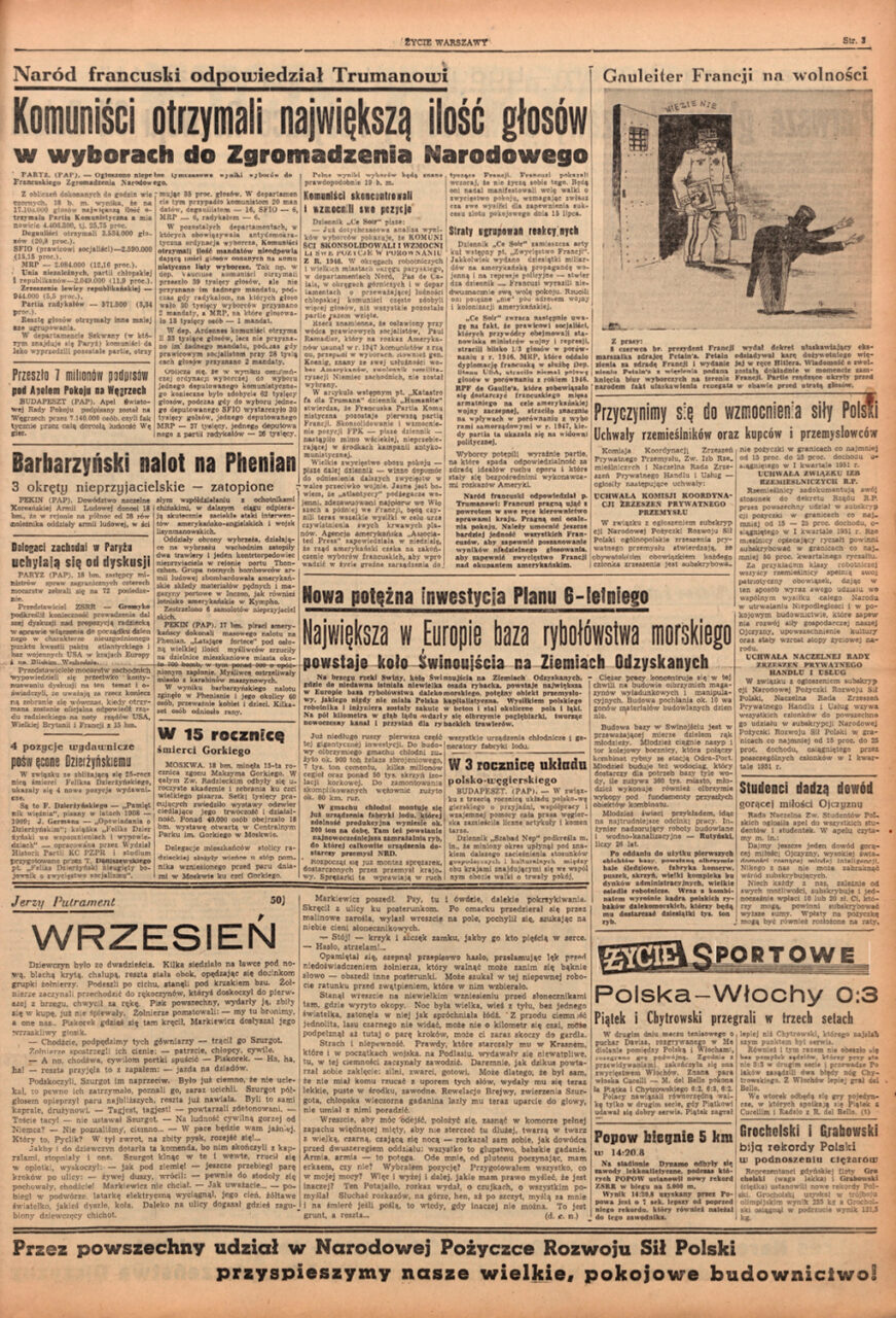 Wojciech Fangor: Gauleiter Francji na wolności, 1951