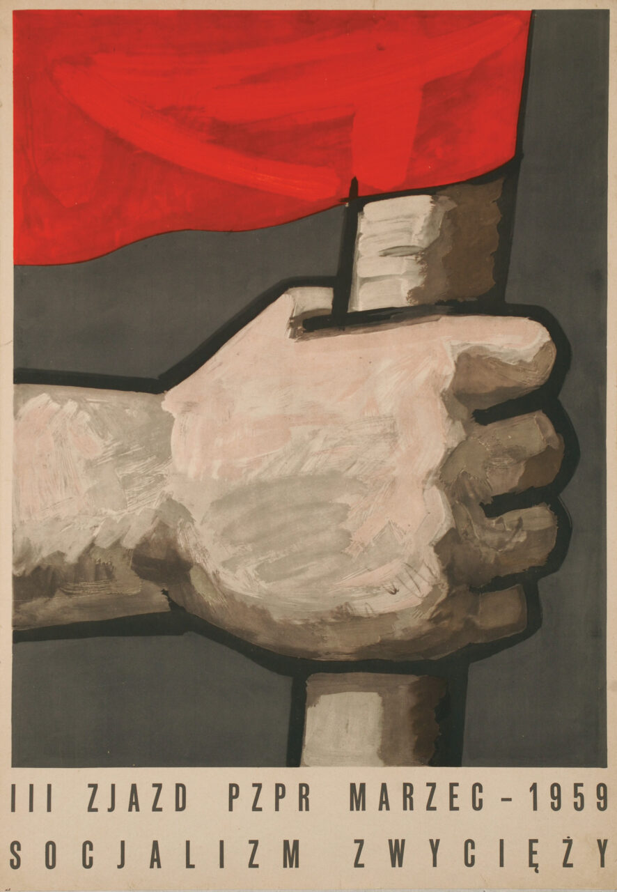Wojciech Fangor: _III Zjazd PZPR marzec – 1959. Socjalizm zwycięży_, 1959