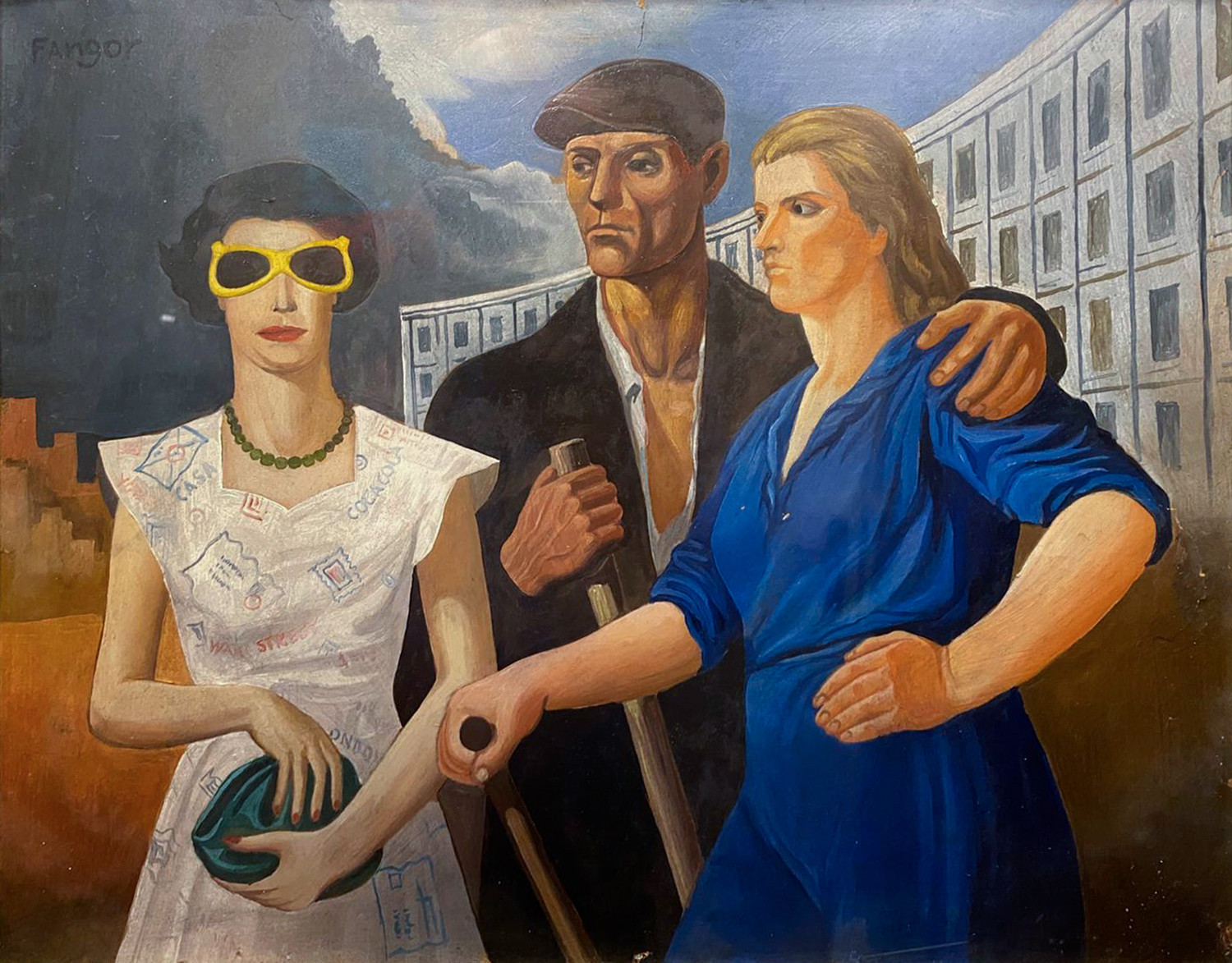 Wojciech Fangor: Szkic do obrazu _Postaci_, c. 1950 (?)