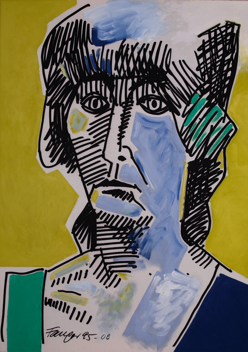 Wojciech Fangor: _Magda na&nbsp;żółtym tle_, 1995–2008
