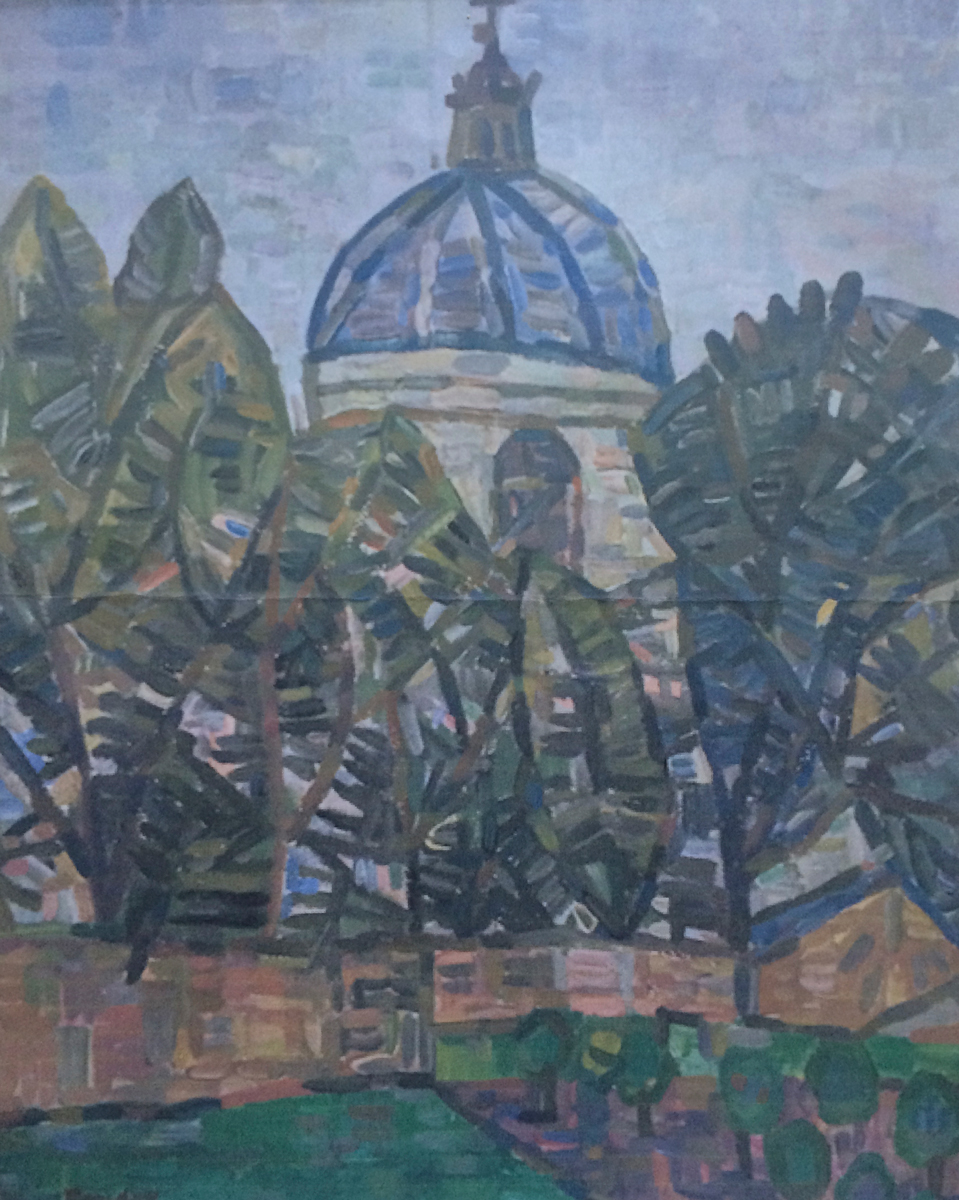 Wojciech Fangor: [Church in Wilanów], 1948