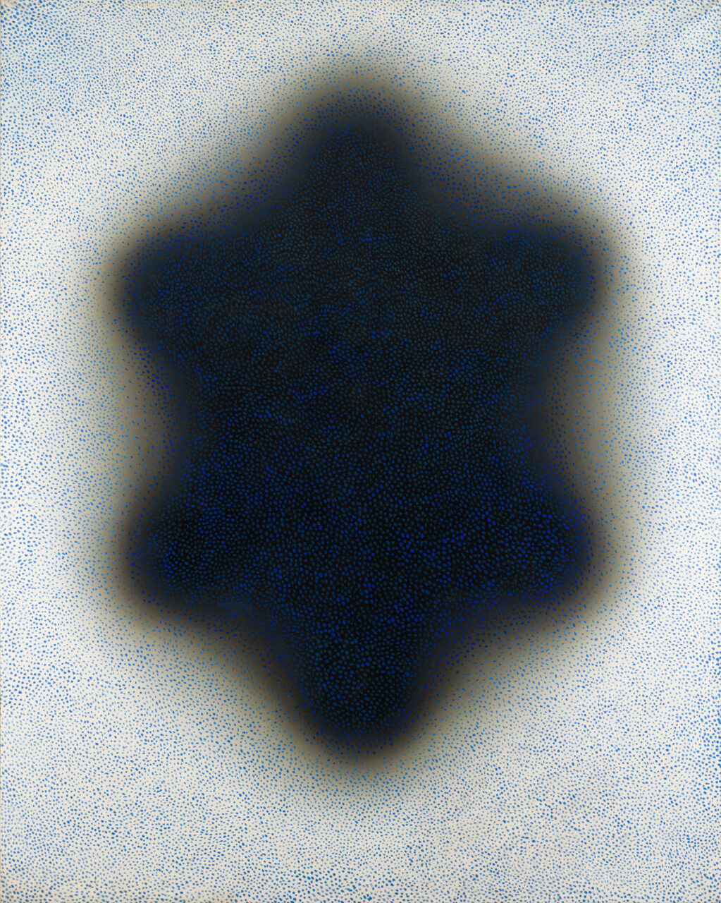 Wojciech Fangor: _Blue & Black 10_, 1961