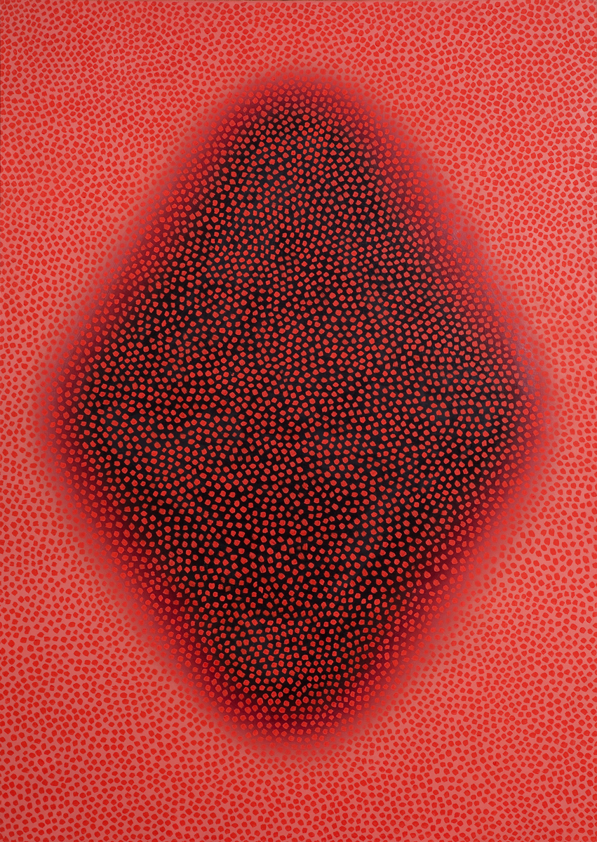 Wojciech Fangor: _Red and Black 9 / Black 9_, 1961