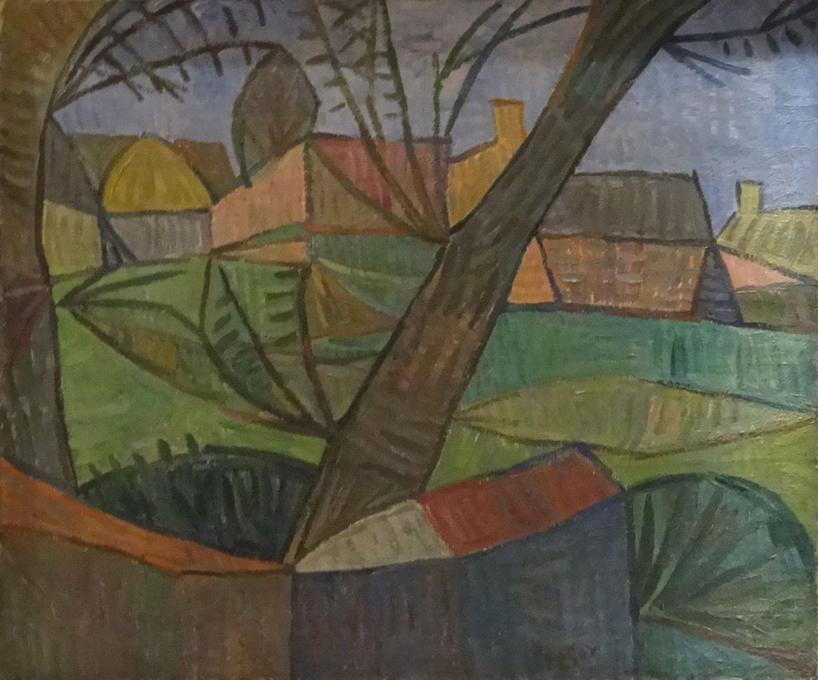 Wojciech Fangor: [Wieś], 1948