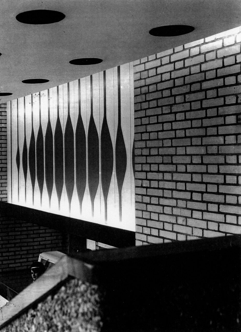 Wojciech Fangor: Panneau kawiarni _Sawa_, 1962